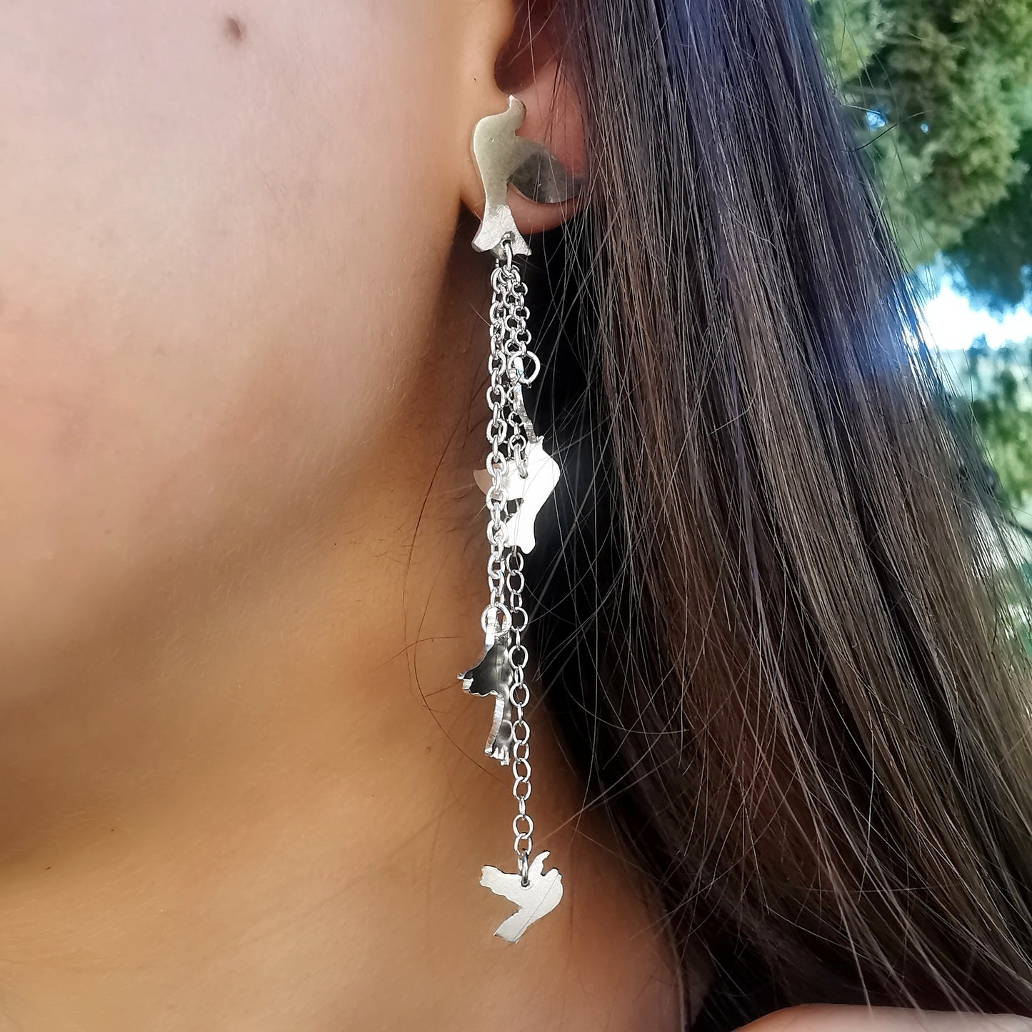 Orecchini pendenti "ALI DI PRIMAVERA"