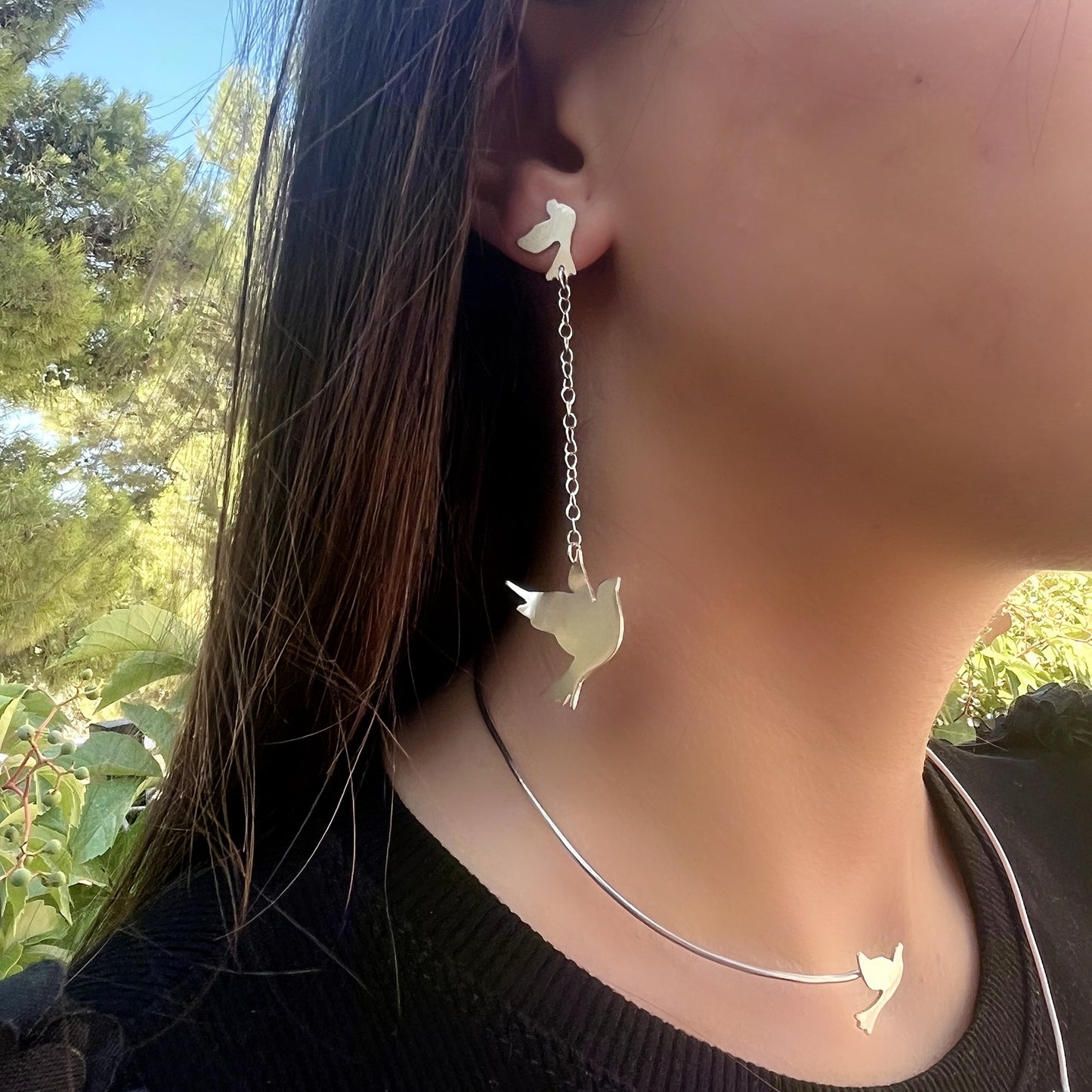 Orecchini pendenti "ALI DI PRIMAVERA"