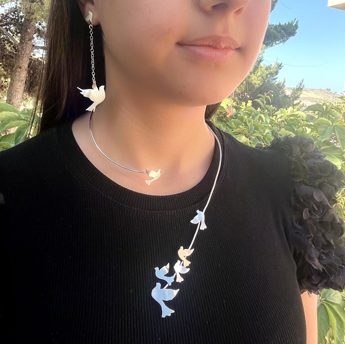 Orecchini pendenti "ALI DI PRIMAVERA"