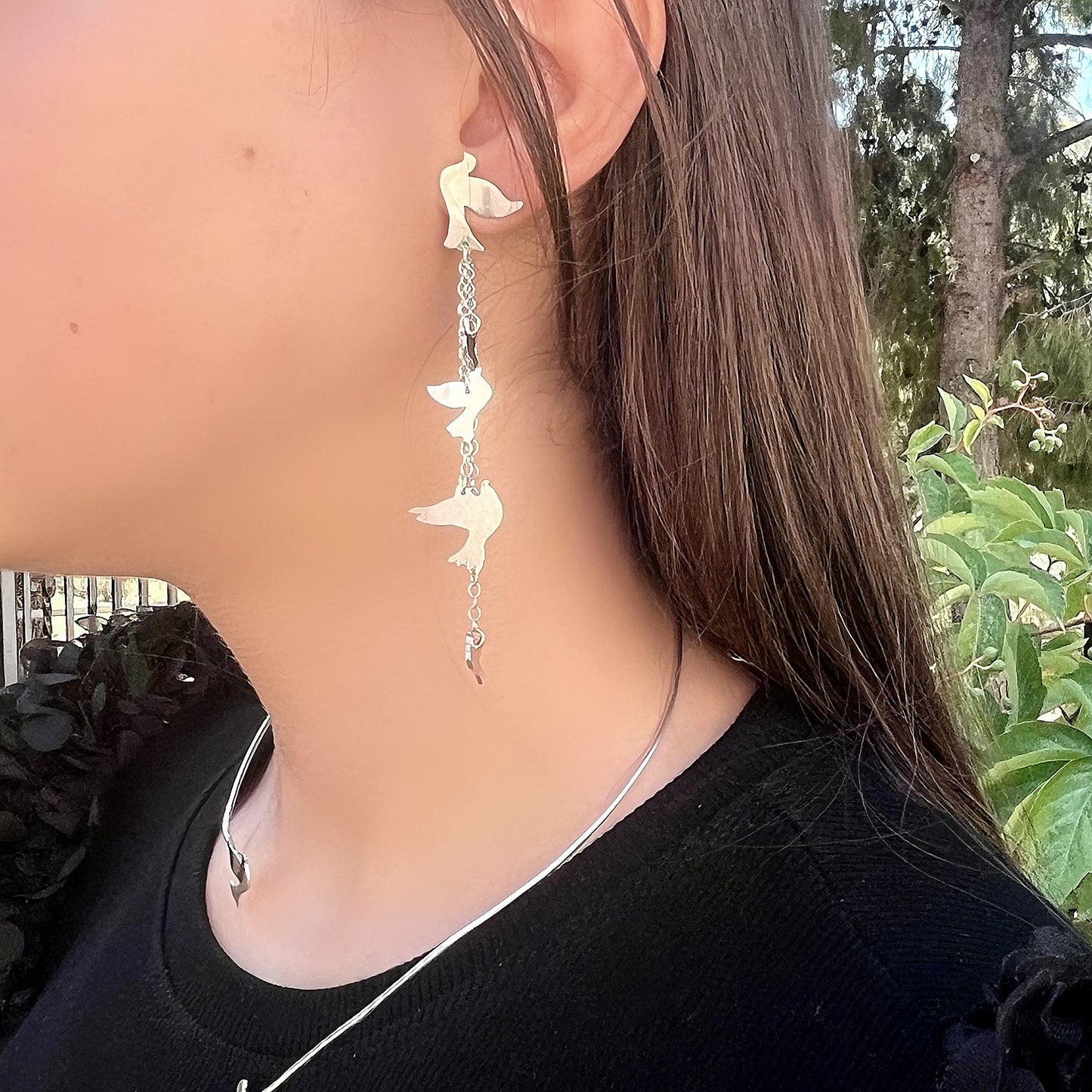 Orecchini pendenti "ALI DI PRIMAVERA"