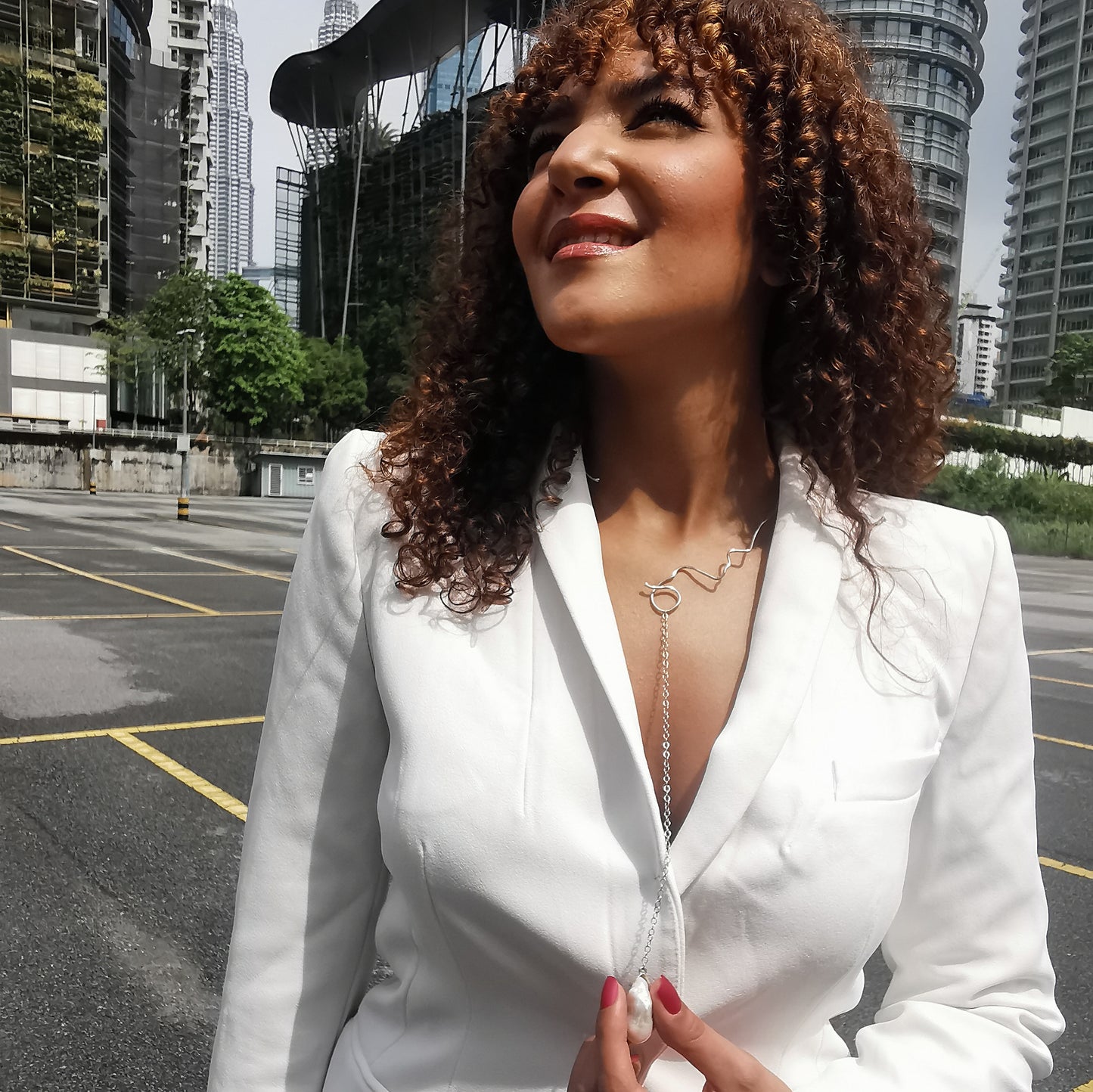 Collana "Profilo con perla"