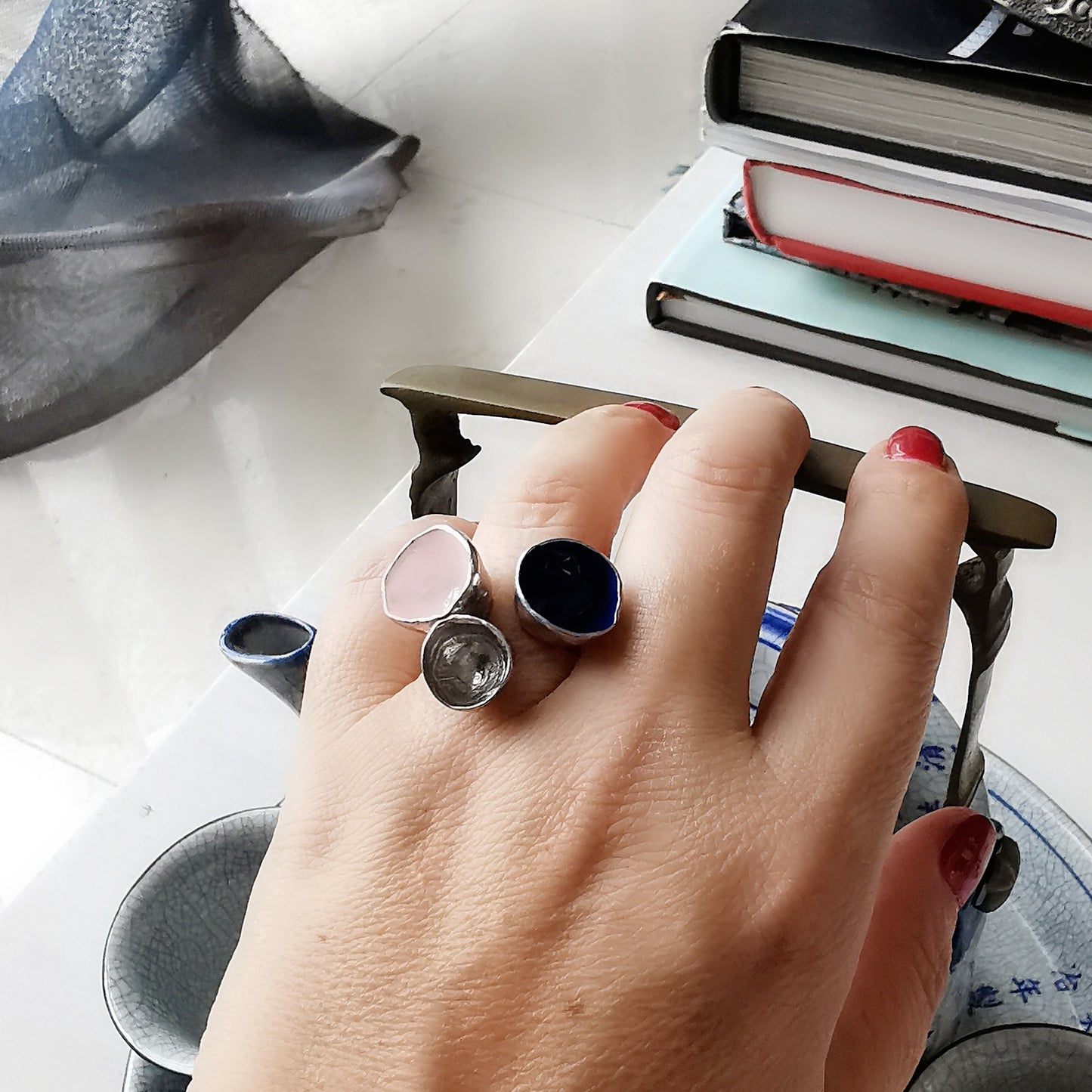 Anello " Tre crateri"