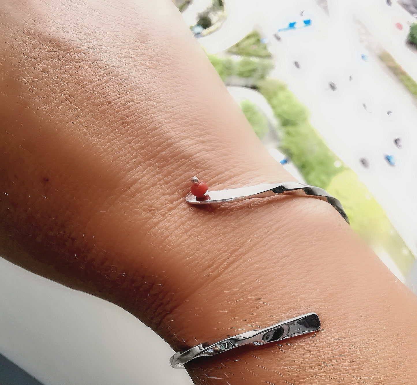 "My way" bracelet with coral