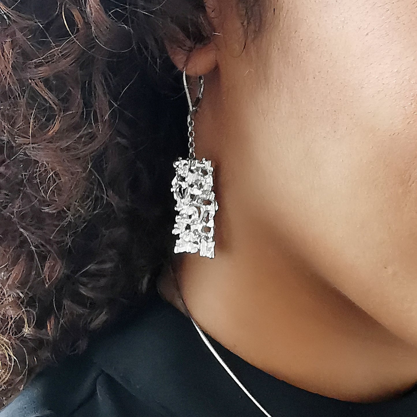 "Holes in my soul" dangle earrings