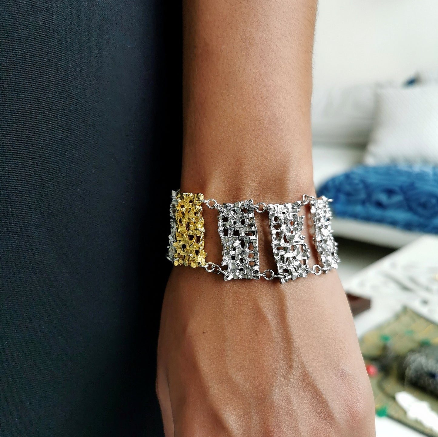 Bracciale piatto "Collezione Barocco"