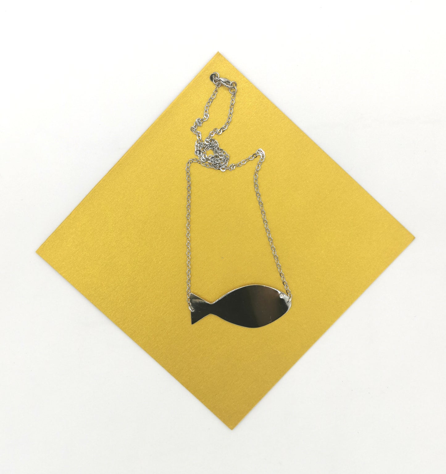 "Little fish with diamond" necklace, "Bahary" collection