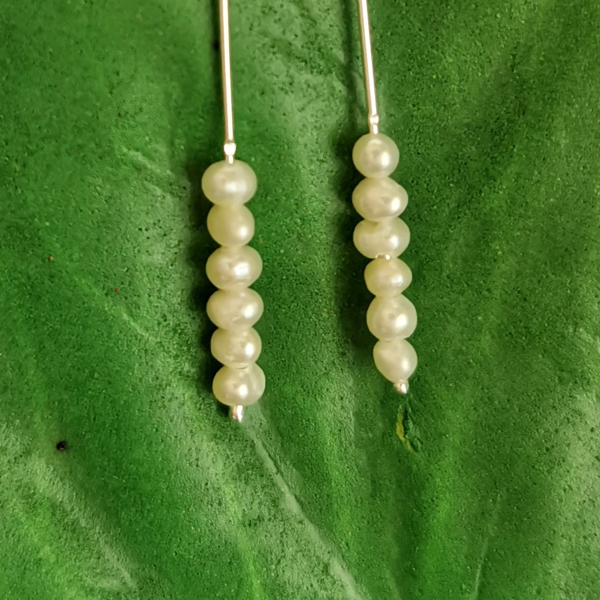 Boucles d'oreilles "Bruco" avec perles d'eau douce