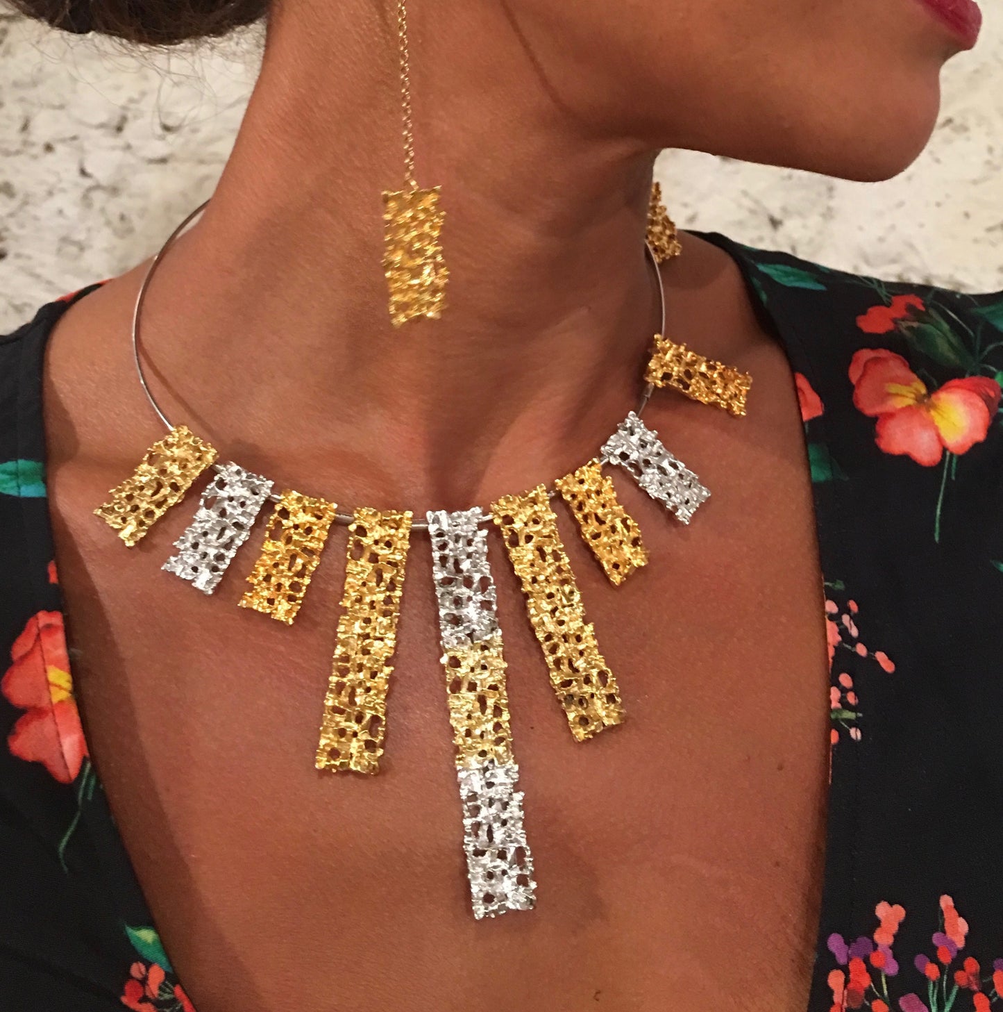 "The SUN" Necklace Baroque Collection