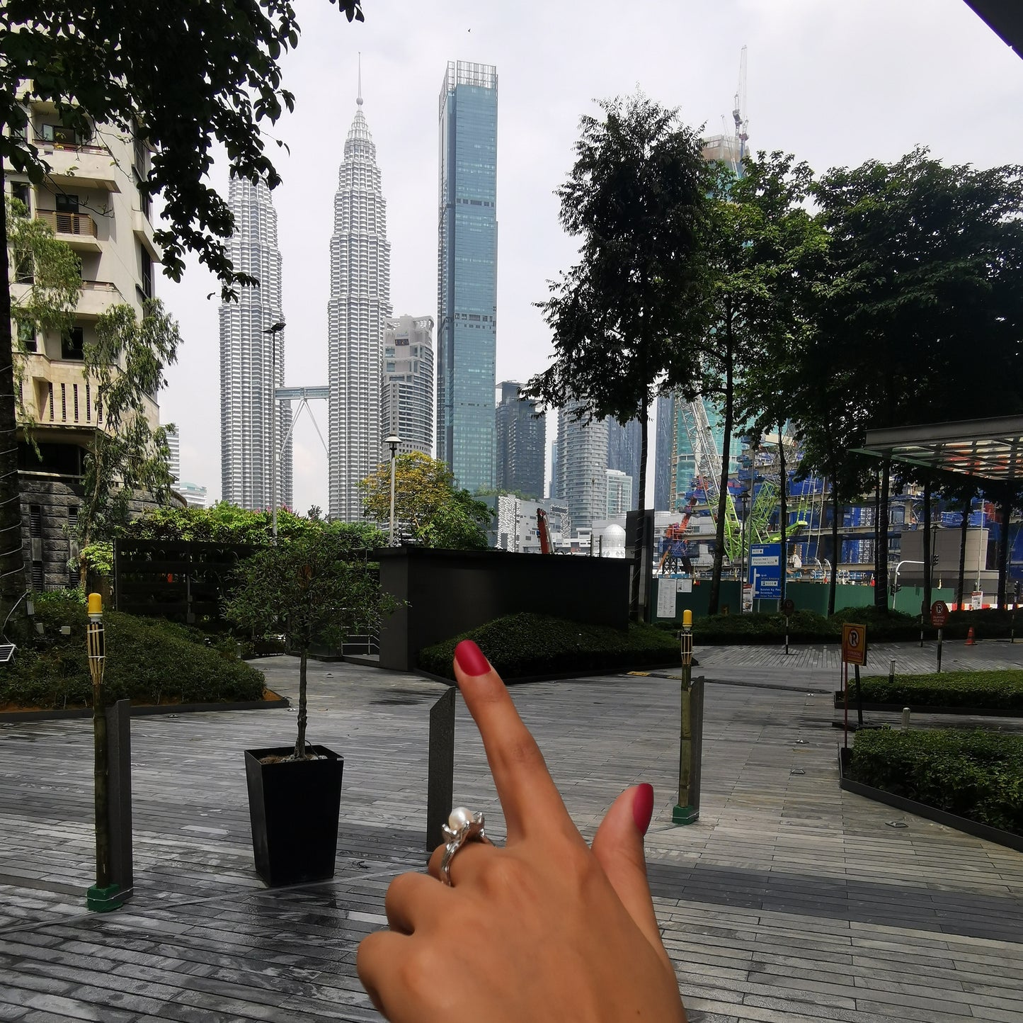 Nature ring with pearl, "Under the Water"