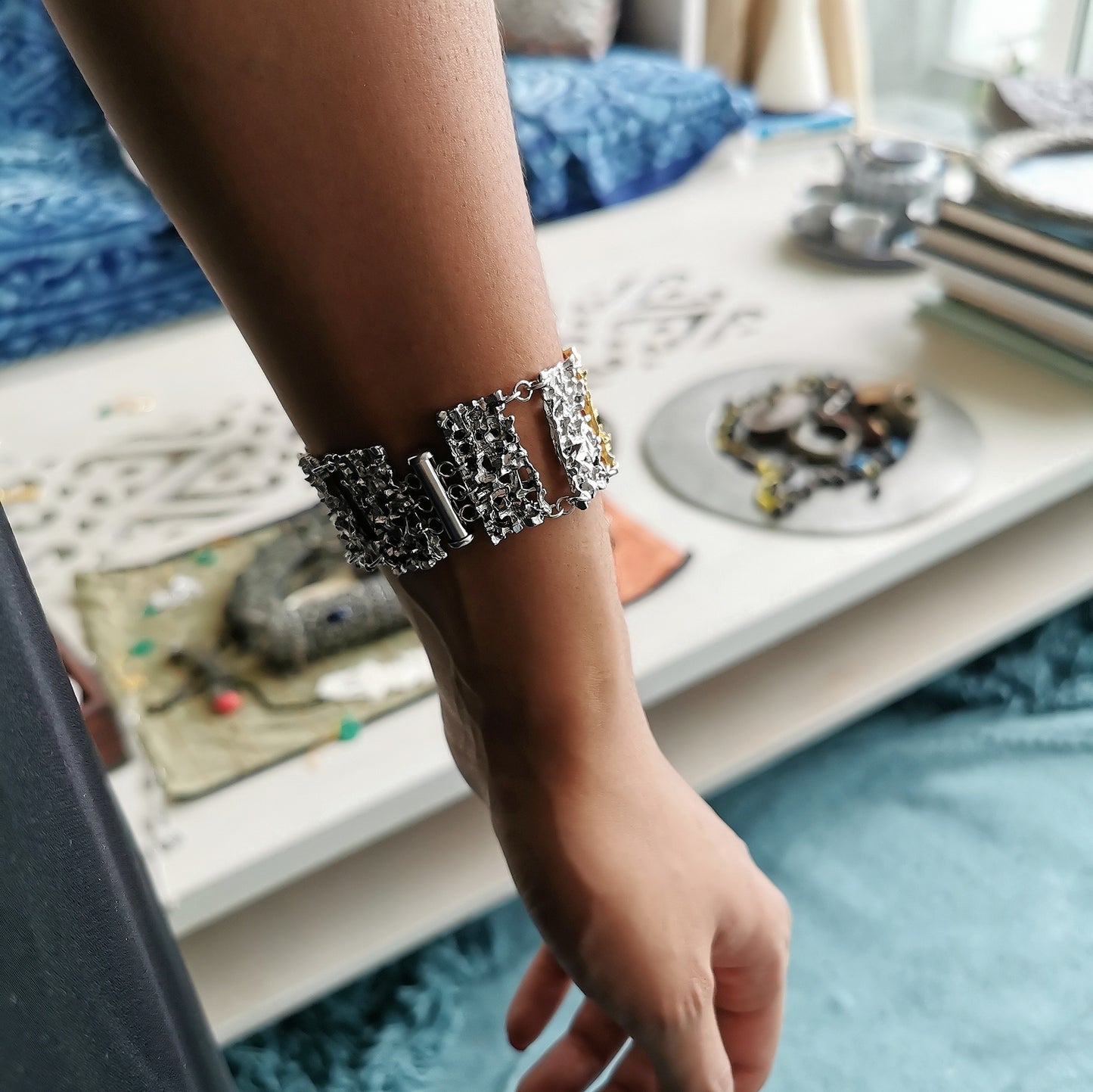 Bracciale piatto "Collezione Barocco"