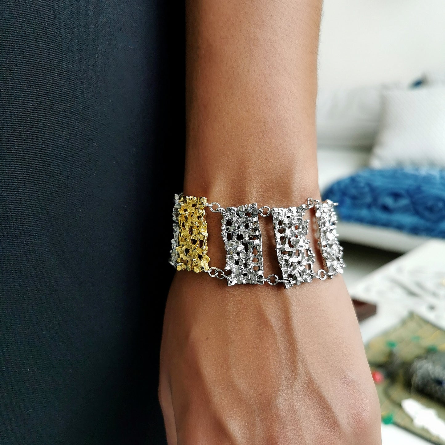 Bracciale piatto "Collezione Barocco"