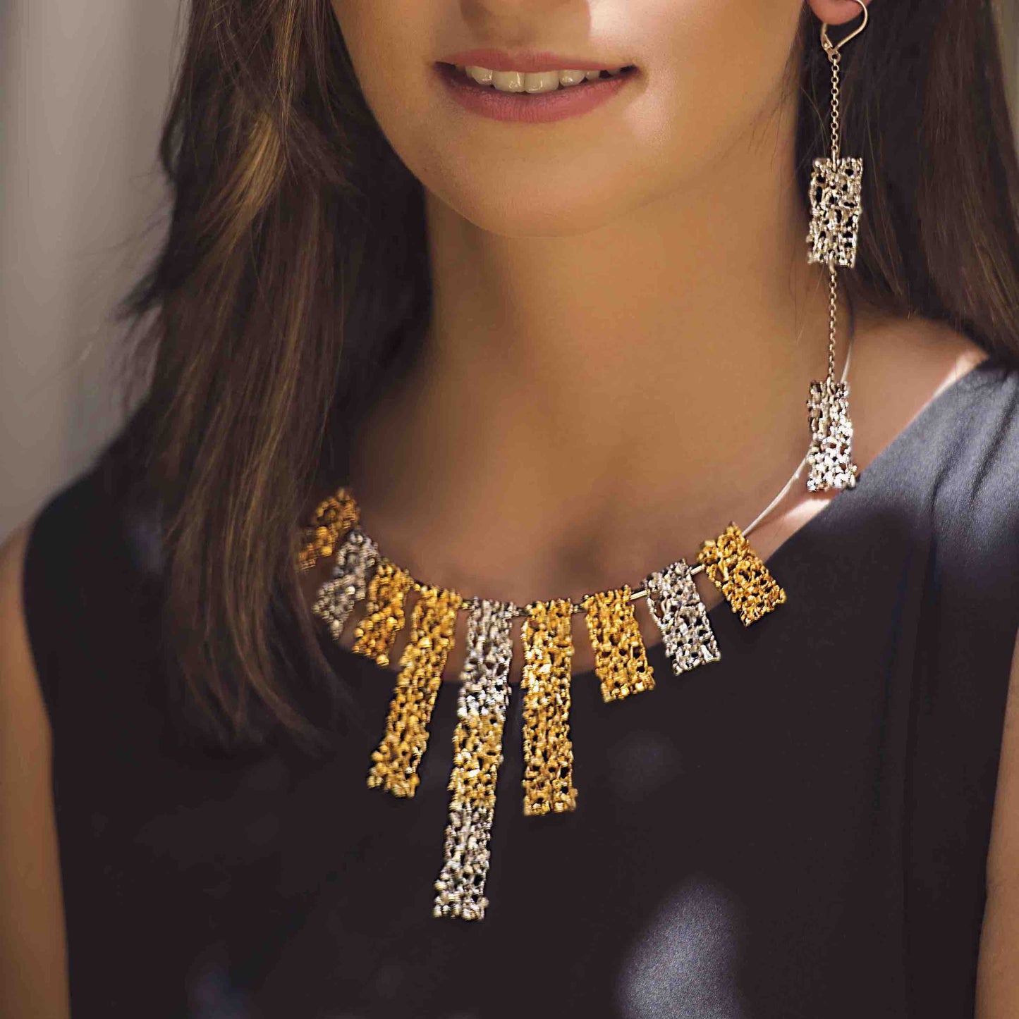 "The SUN" Necklace Baroque Collection