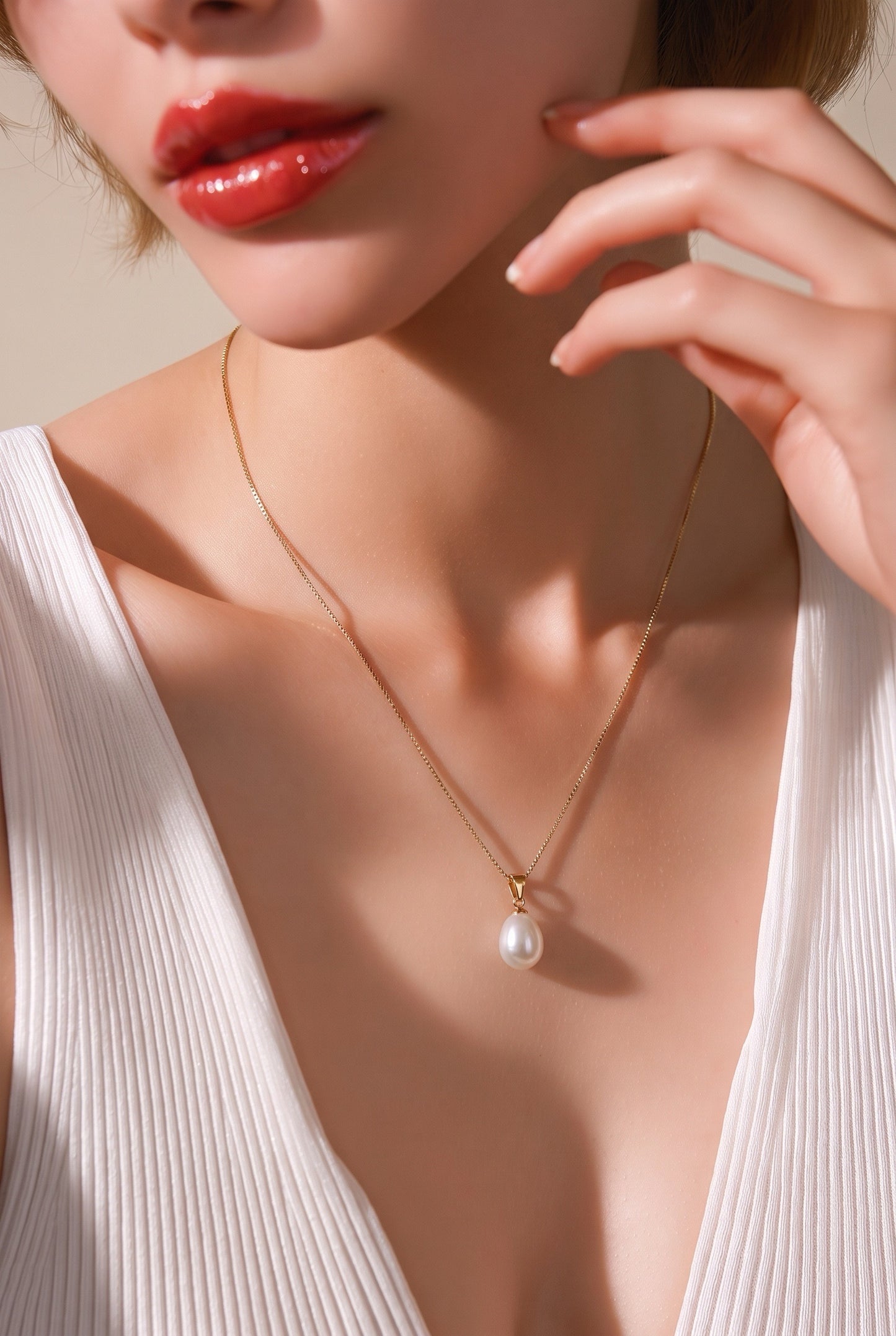 Collana con perla senza tempo