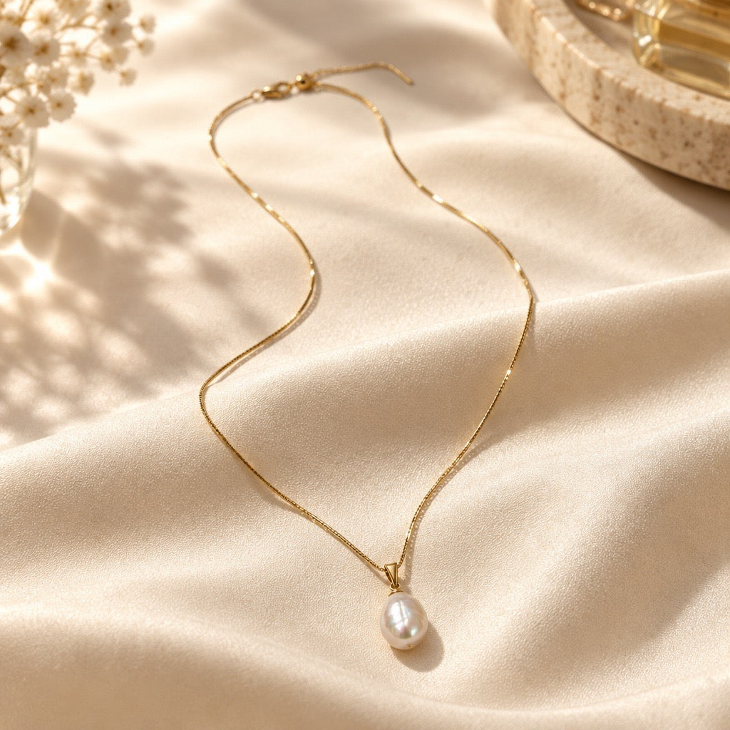Collana con perla senza tempo