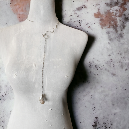 Collana "Profilo con perla"