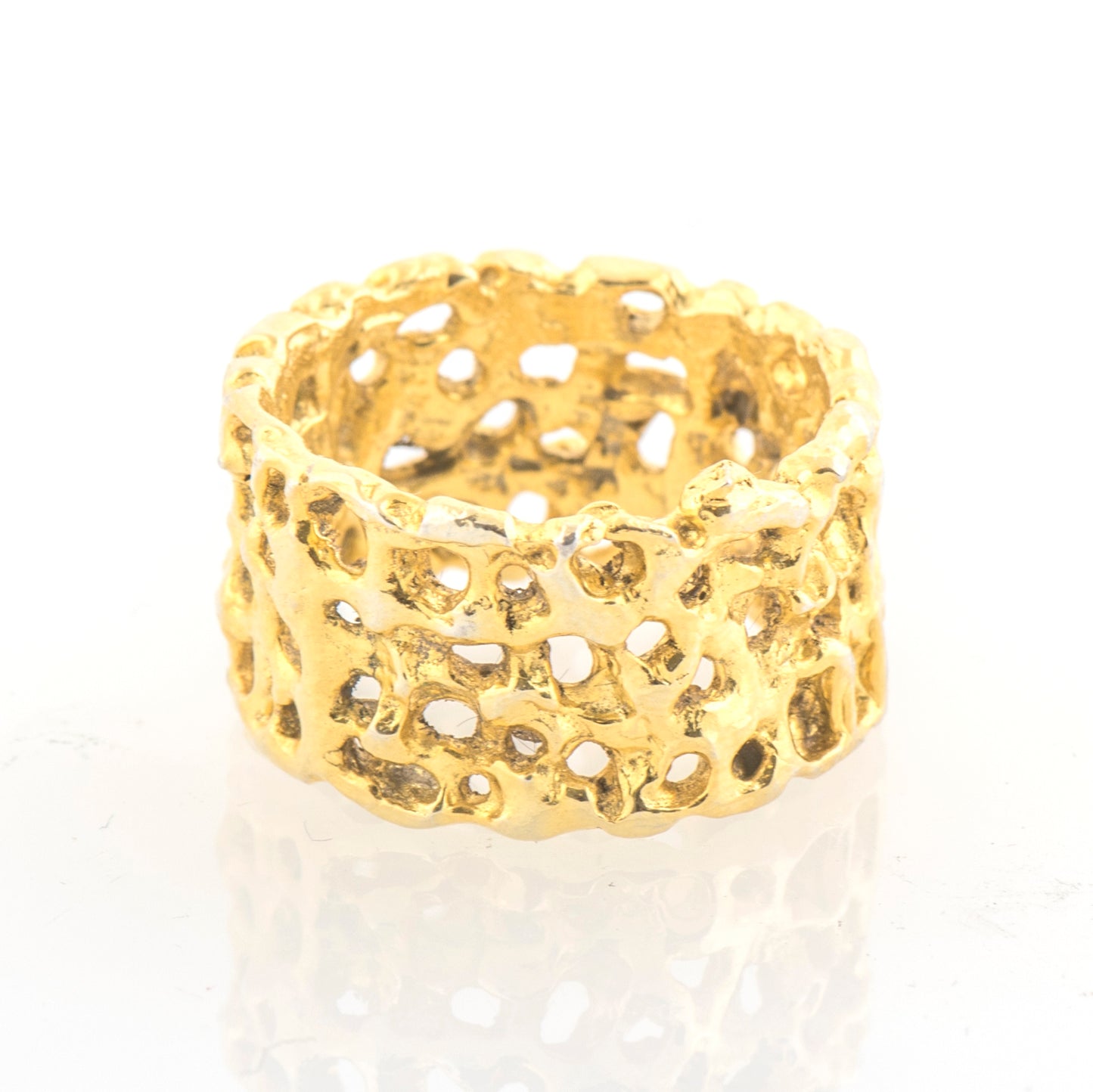 Anello a fascia "Collezione Barocco", dorato