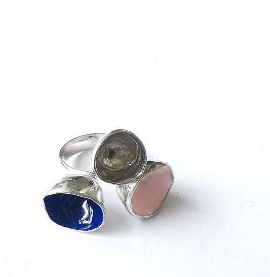 Bague "Crateri" Trois couleurs