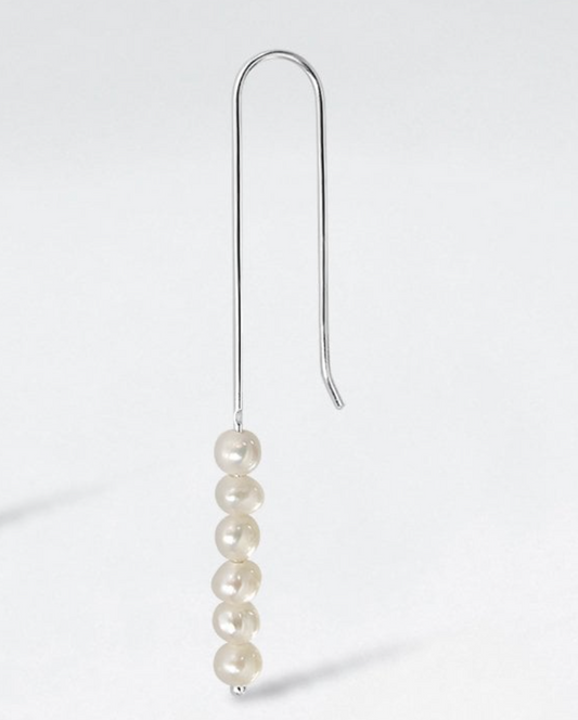 Orecchini "Bruco" con perle d'acqua dolce